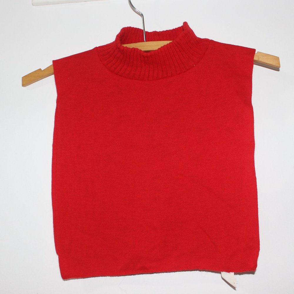 ❤️ VINTAGE Dickie Turtle Neck Red Dickie Mock  Made in USA